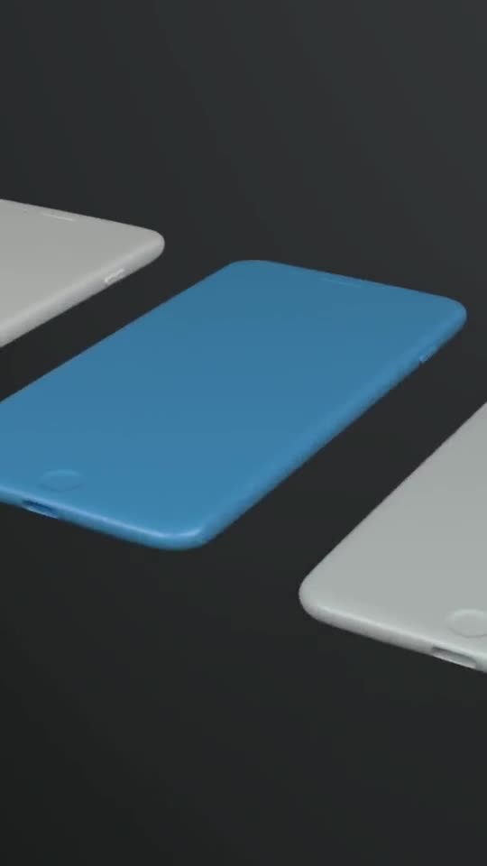 Clean macro shots of a smartphone on a bright studio surface